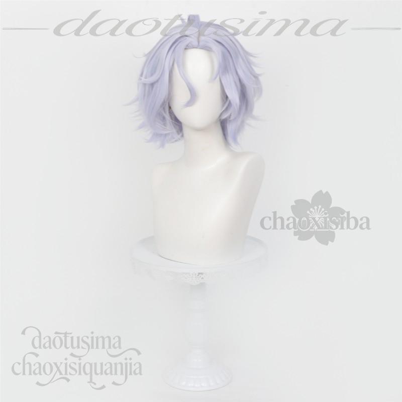 Anime Game Genshin Impact Cosp - Anime Cosplay Blue Hair review and price